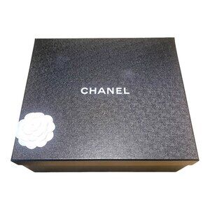 Chanel Empty Short Boots Shoe Box Gift Set Tissue Ribbon Card 13x11.25x5 Storage
